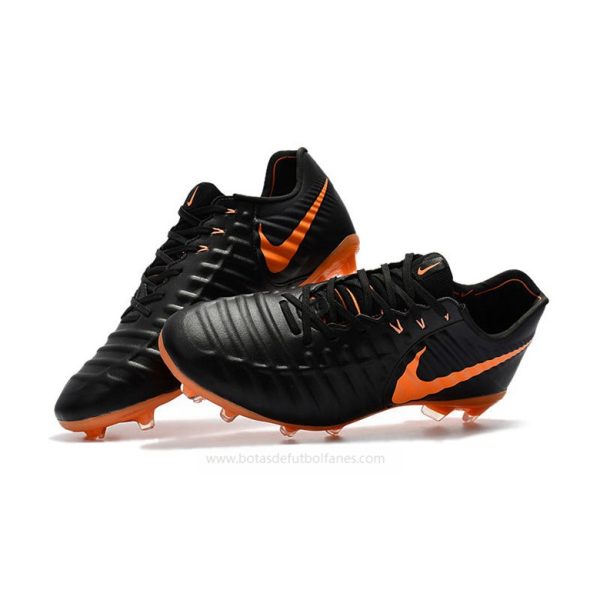 Nike Tiempo Legend VII FG Negro Naranja